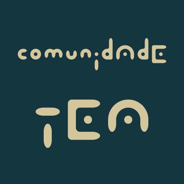 Logo da Comunidade TEA (2023) na fonte tipográfica Limite Circular (2012) por Filipe Russo